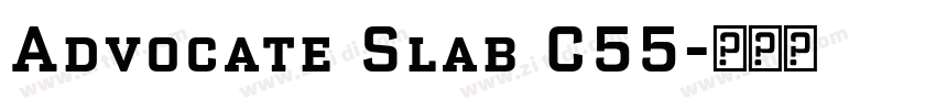 Advocate Slab C55字体转换